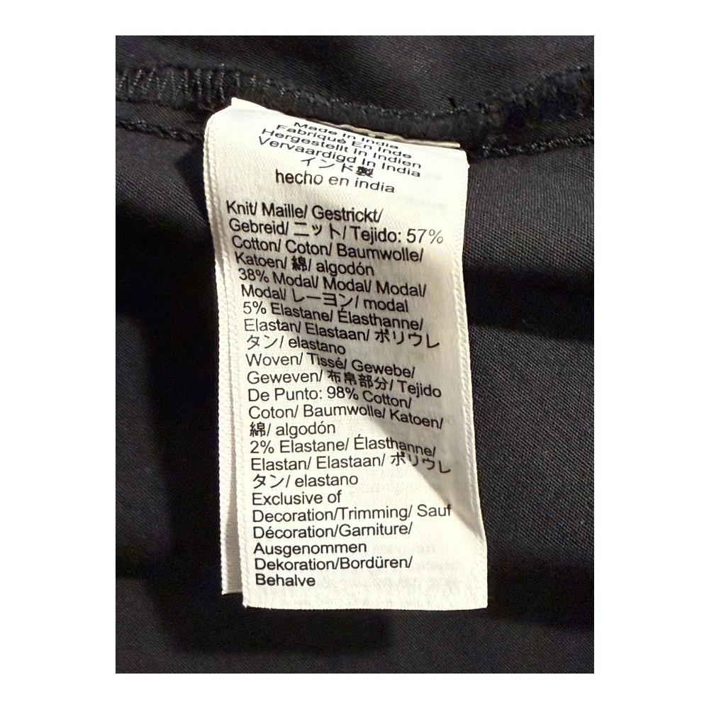 J. Crew Black Midi Dress with White Lace Trim - Picture 7 of 8